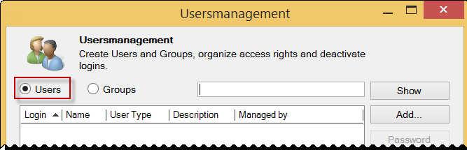 18 8 Managing users Administration manual doculife Desktop 8 Managing users 8.