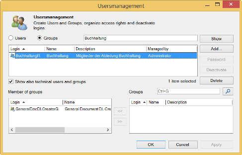 44 9 Managing groups Administration manual doculife Desktop 9.