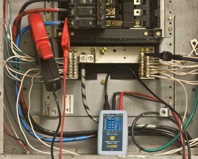 Data Logging Made Simple Simple Logger II L562 monitoring voltage and current in a load center.