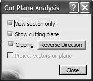 Activated Activated Deactivated Select the Cut Plane Analysis icon the Analysis Tools toolbar.