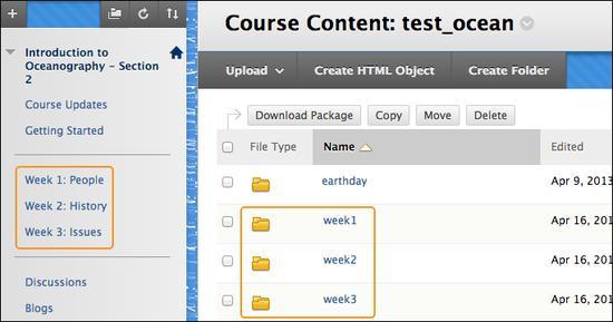 Add your files to Course Files or the Content Collection BEFORE you create content Upload files and folders into Course Files or the Content Collection, either one at a time or in batches, using the