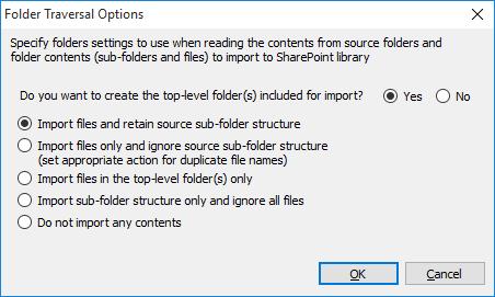 The top-level folder is the folder added or specified for import by the user. Dockit will commence the import process from this top-level folder.