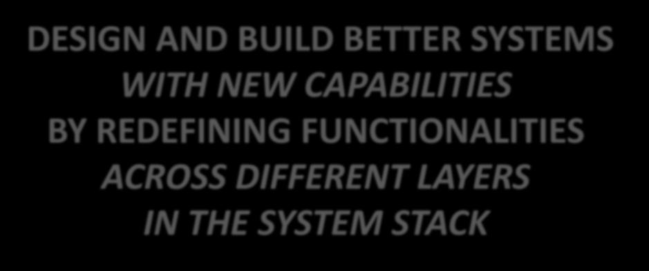 APPROACH DESIGN AND BUILD BETTER SYSTEMS WITH NEW CAPABILITIES BY