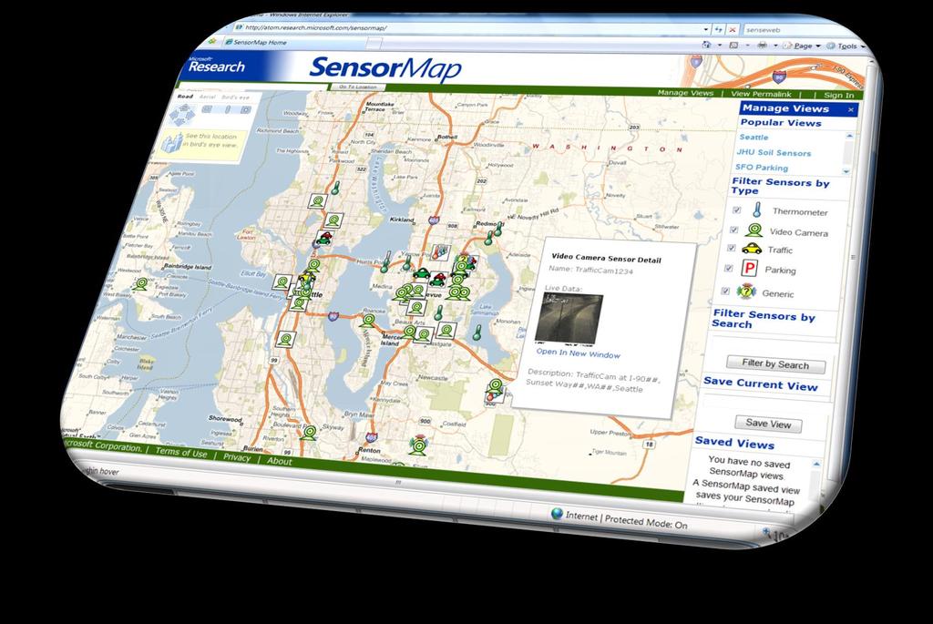 Map navigation Data: sensor-generated