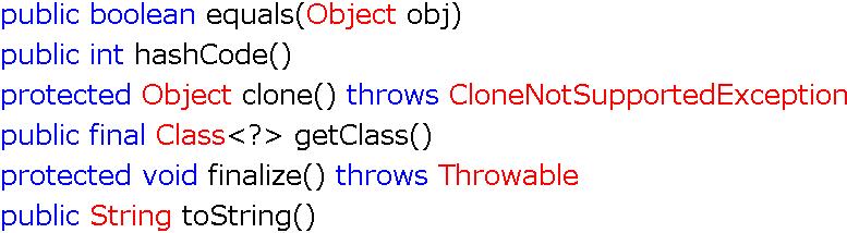 Class - Object All classes in Java inherits java.