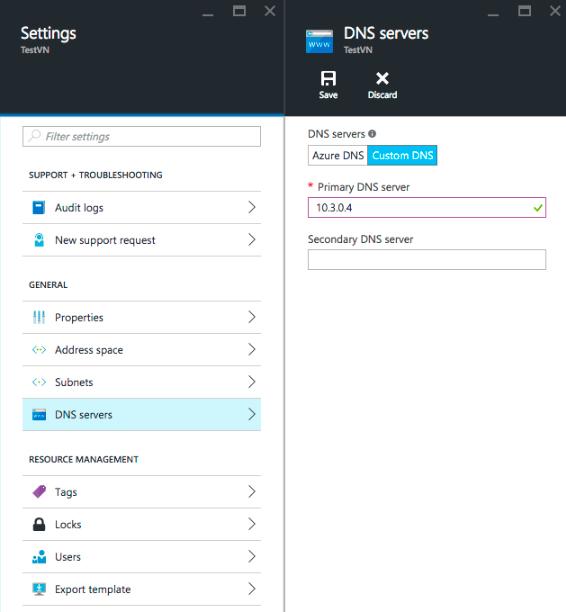 Getting Started with Cloudera Director 8. Wait for the DNS setting update to complete in the Azure portal, then restart the network service on the VM.