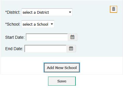 To add the student to the discrepant test with modifications, make the necessary modifications in the Add/Edit Student s School panel and then click Save.