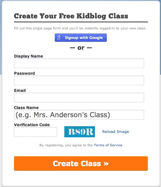 No information is collected from students and student email is not needed. Teacher Set Up http://www.kidblog.