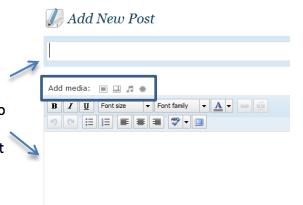 A Blog directory appears on the right side of the screen, allowing students to browse the class blogs and make comments.