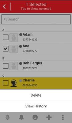Delete Contacts To delete a contact: 1.