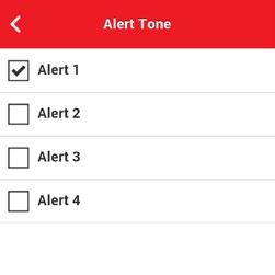 + + Continuous: The alert will be played every 20 seconds until you clear the alert. This setting will drain the battery faster than the other settings. To change the Alert Repeat setting: 1.