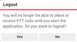 Auto Start Selecting On for this setting allows you to auto-start the PTT+ application every time your handset is powered up.