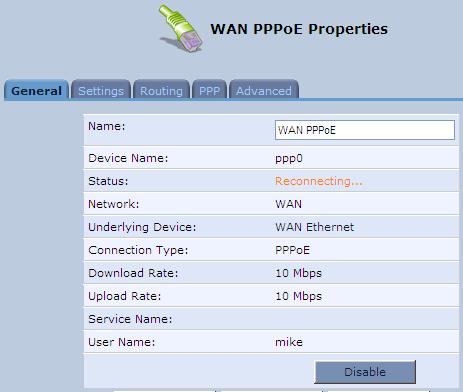 User's Manual 10.2 WAN PPPoE Point-to-Point Protocol over Ethernet (PPPoE) relies on two widely accepted standards, PPP and Ethernet.