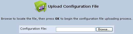 MP-20x Telephone Adapter 14. Advanced Settings 2. In the section 'Load the Configuration File From a PC on the Network', click Upgrade Now; the screen 'Upload Configuration File' opens.