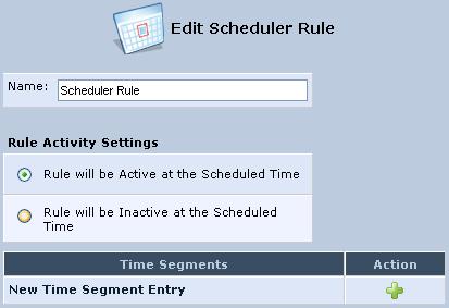 MP-20x Telephone Adapter 14. Advanced Settings 2. Click the link New Entry; the 'Edit Scheduler Rule' screen appears.