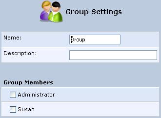MP-20x Telephone Adapter 14. Advanced Settings To configure user groups: 1. In the 'Users' screen, under the 'Groups' section, click New Group; the 'Group Settings' screen appears.