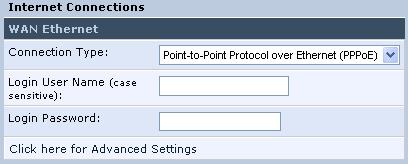 User's Manual 3.2.2.1.3 Point-to-Point Protocol over Ethernet (PPPoE) To configure PPPoE connection: 1.