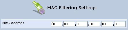 User's Manual 9.3.1 MAC Filtering You can filter wireless users according to their MAC address, by either allowing or denying access. To define MAC filtering: 1.
