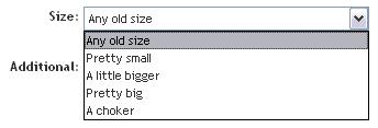 Configuring and Customizing Search The resulting UI shows the new values for size attribute range: Figure 31.
