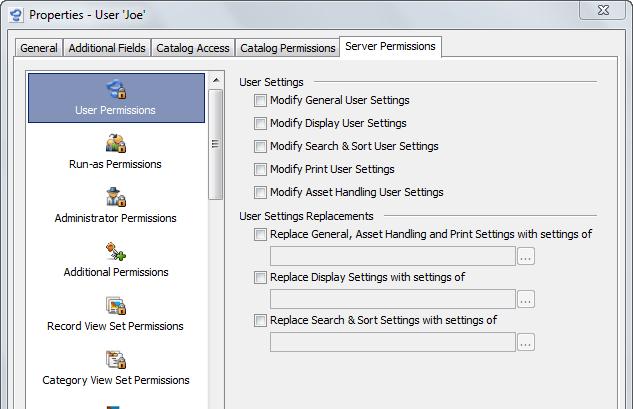 114 CUMULUS ADMINISTRATOR GUIDE Migration The permissions for sets, actions, queries and templates are new since Cumulus 6.5.