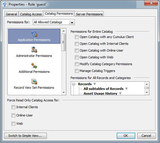 122 CUMULUS ADMINISTRATOR GUIDE Actions for User Manager The Actions menu for the User Manager module provides several administration utilities.