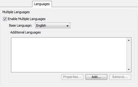 A 1 2 3 4 5 6 7 String List Editor Tab This tab is provided for String List fields only. See Editing a String List Field, p. 48, for details.) Languages Tab (String Fields only!