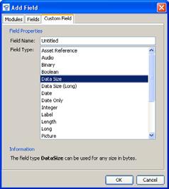 MANAGING CATALOGS CATALOG SETTINGS 47 Creating a Custom Field NOTE: If you want this field to be shown in a view, you have to customize the corresponding view set and add this field.