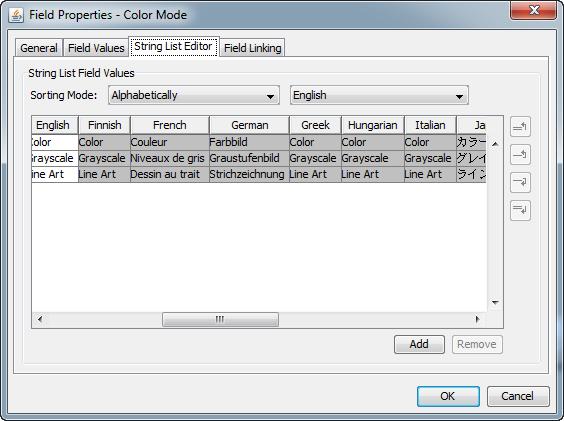MANAGING CATALOGS CATALOG SETTINGS 49 The new term appears in each language field of the list.