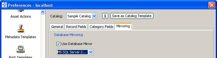 56 CUMULUS ADMINISTRATOR GUIDE Setting up a Catalog for Mirroring Before you activate mirroring for any catalog, the location for queues and the task safety files should be configured.