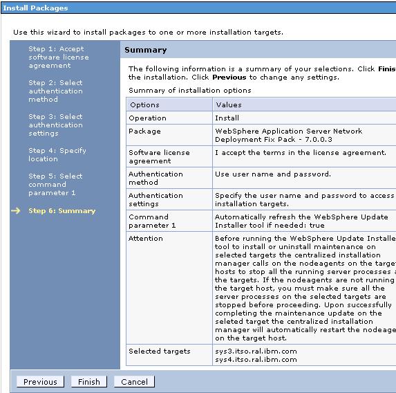 Figure 15 Maintenance Summary You can go to System Administrator Centralized Installation Manager Installation Progress to check the progress of the installation.