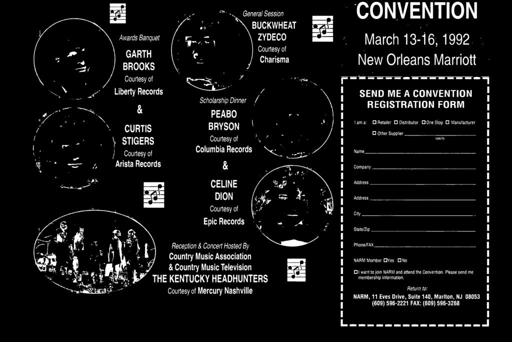 ANNUAL CONVENTION March 1-16, 1992 New Orleans Marriott SEND ME A CONVENTION REGISTRATION FORM I am a: O Retailer D Distributor O One