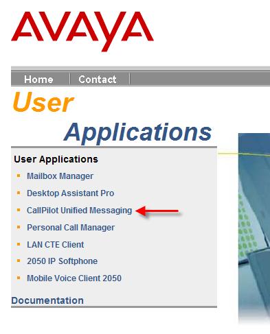 9. You will be presented with the User Applications screen.