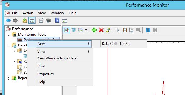 Performance Counters Section 8 Information Management 5. Create a New Data Collector Set as show in Figure 83.