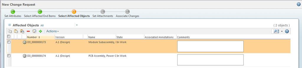 Change Management: Create New Change Request Start a New Change Request by right-clicking on the affected object and choosing