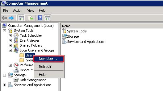 From Computer Management, in the left window, expand System Tools Local Users and Groups Users and