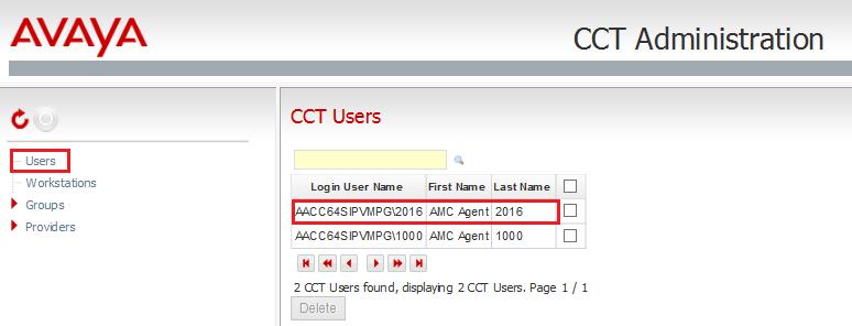 The CCT Administration window opens in a separate browser session.