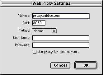Appendix Proxy setting Select the Preference menu from the Edit menu on the web browser and then select Proxies under the Network heading the preference settings window.