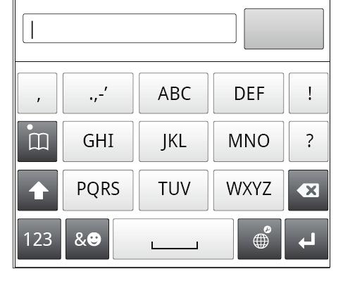 To enter text using the Gesture input function 1 When you enter text using the on-screen keyboard, slide your finger from letter to letter to trace the word you want to write.