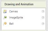 Components: Drawing and Animation ImageSprite: App Inventor's answer to the Icon (sort of) Can be placed on Canvas
