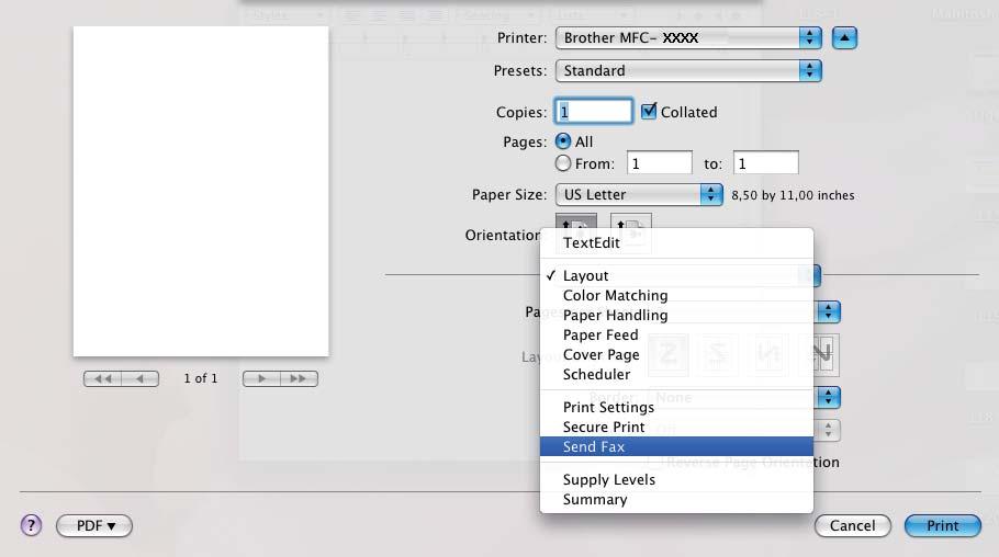 Printing and Faxing (Mac OS X 10.5.x to 10.6.