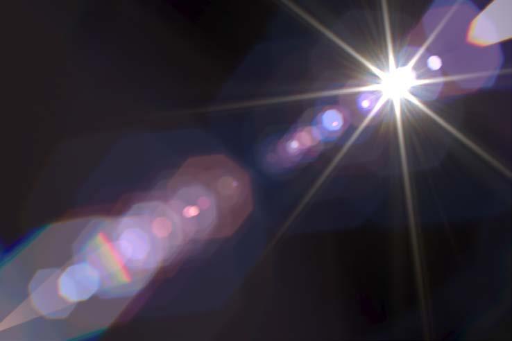 Lens Flare Light can be reflected and scattered by lenses in the lens system, resulting in generally unwanted but impressive effects This is caused in part by material inhomogeneities in the lens
