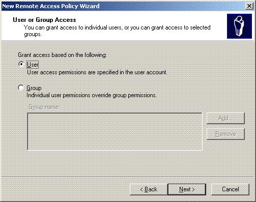 remote access policy to list of users. 15.