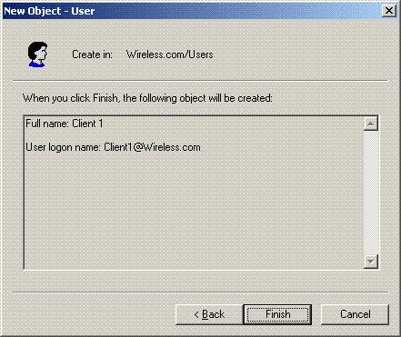 Repeat steps 2 through 4 in order to create additional user accounts.