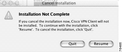 Figure 2-11 Cisco VPN Client Installing Cisco VPN Client Window The VPN client application installation process includes the following: Creating custom VPN initialization file
