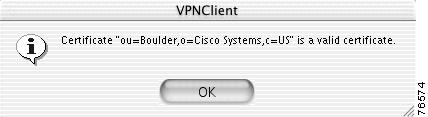 Click Do not Delete to return to the VPN client window without deleting the selected certificate.