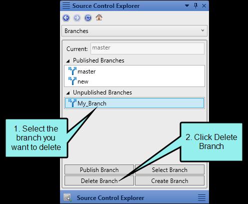 HOW TO DELETE BRANCHES SOURCE CONTROL EXPLORER 1. Select the View ribbon.