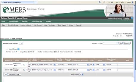 Manually Enter a Payroll Report If you want to manually add wages and contributions, your settings must be set to the Rollover option.