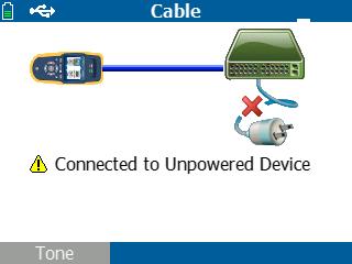 8. Cable Tests Return to the main screen by pressing the Home key Select Cable