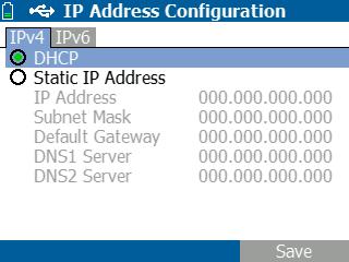 Select Tools Select IP Configuration