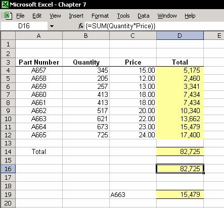 Chapter 7: Formulas 98 Installing the add-ins 1. From the Tools menu, select Add-ins. 2. Select both add-ins, Analysis ToolPak and Analysis ToolPak-VBA. 3. Click OK.